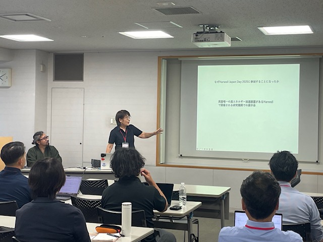 Presenter sharing experience from HJD 2025